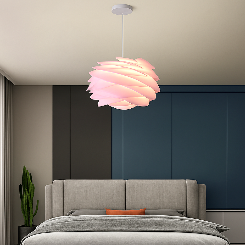 plafonnier design pétales pour décoration intérieure