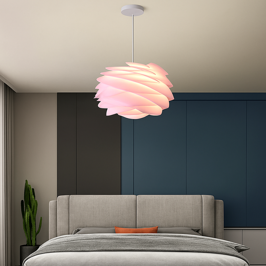 plafonnier design pétales pour décoration intérieure