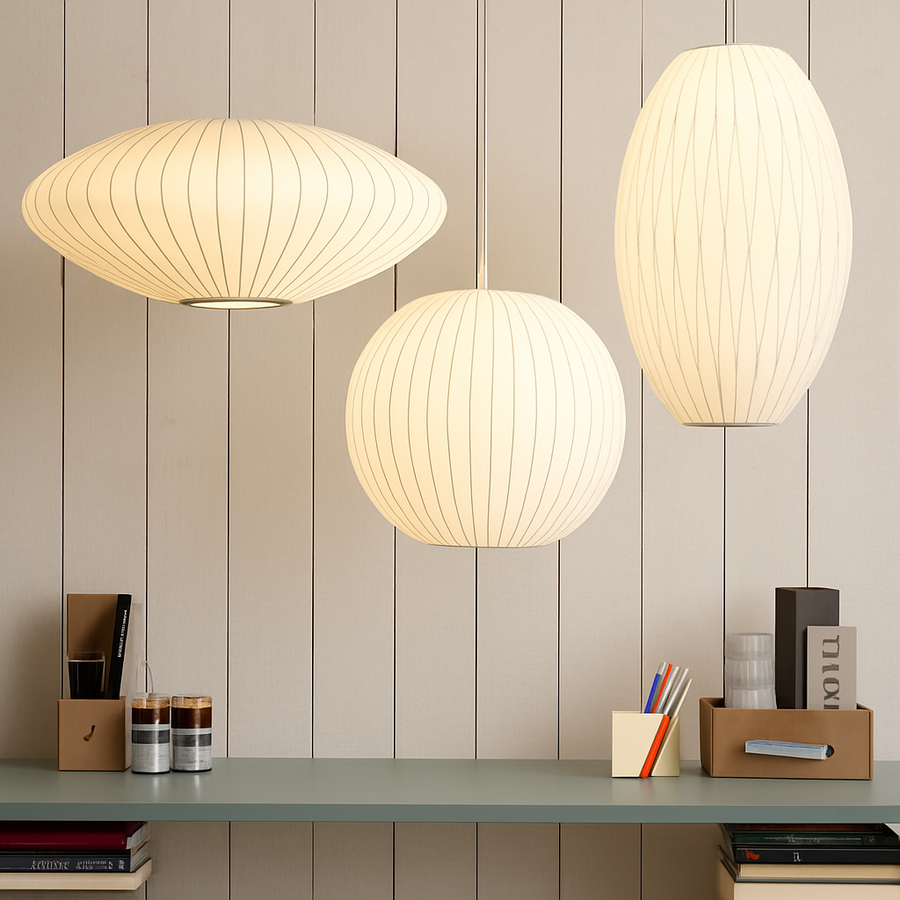 Suspension moderne en papier style japonais Silk