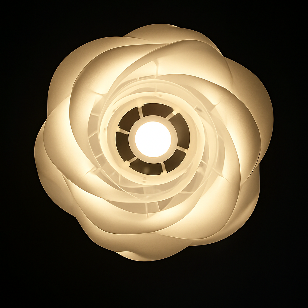 plafonnier design pétales pour décoration intérieure